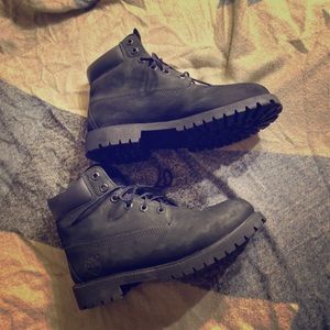 Black Timberlands waterproof